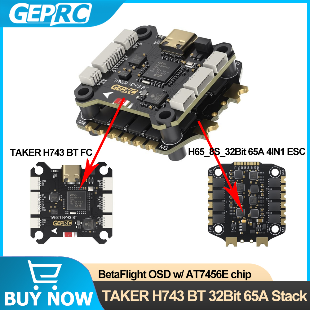 Drone Esc - GEPRC TAKER H743 BT 32-bitowy 65A
