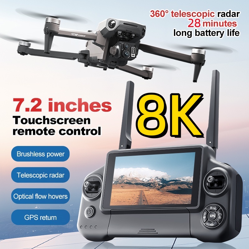 Dron RC z 3-osiowym gimbalem 8 – Drone Gimbal recenzja i cena